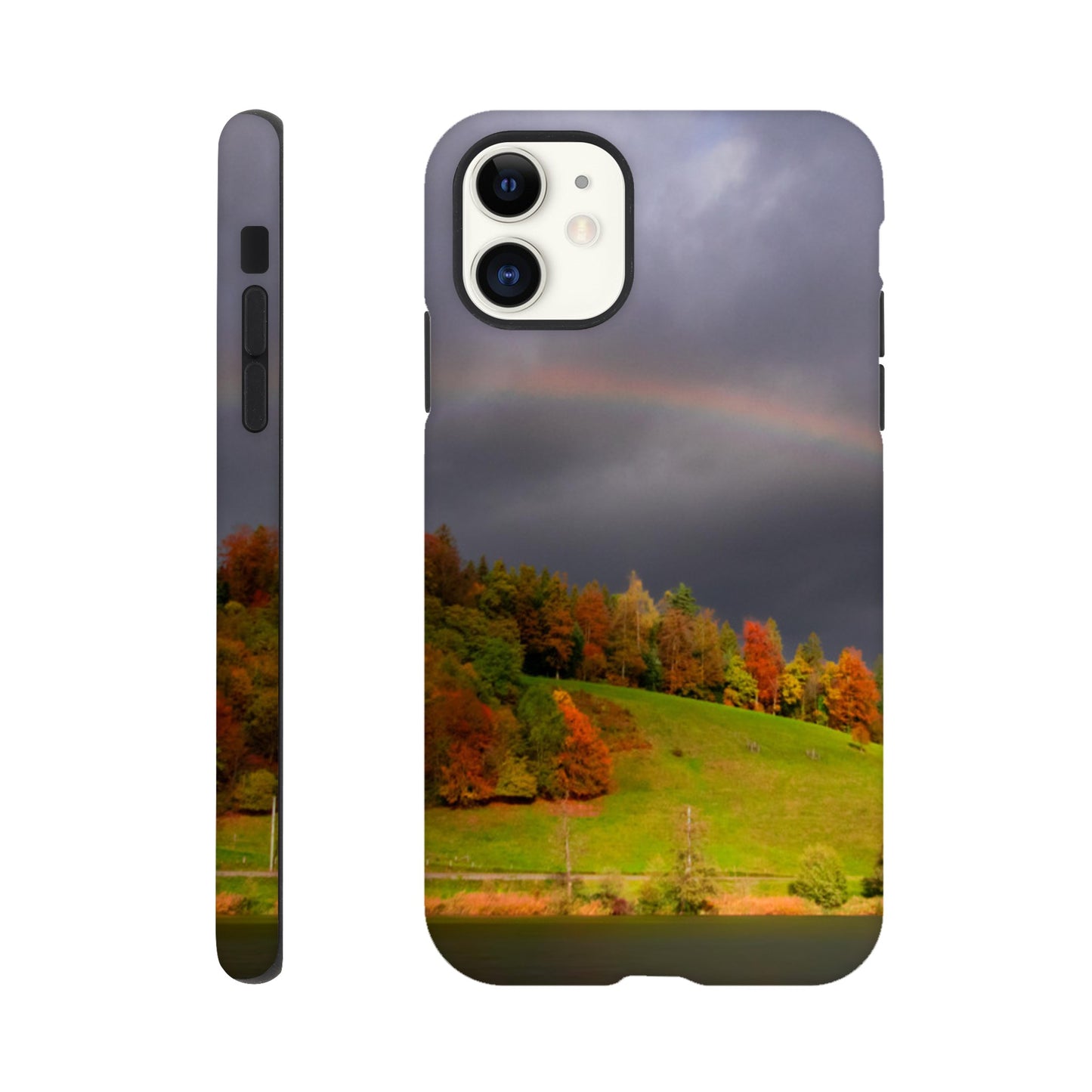 Rainbow motif hard case mobile phone case for iPhone and Samsung