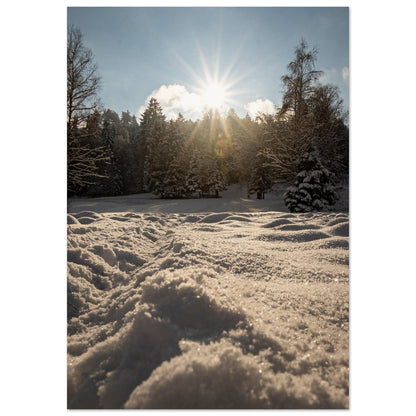 Winter idyll - Premium Poster