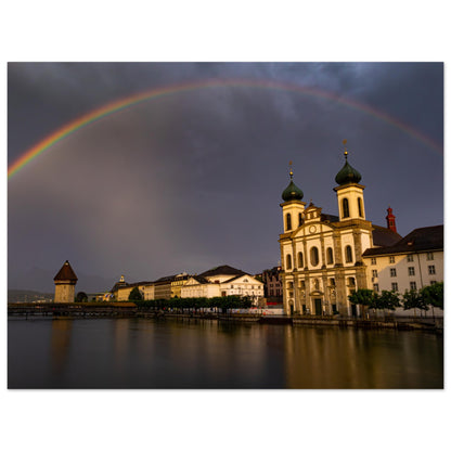 Rainbow over Lucerne - Forex printing