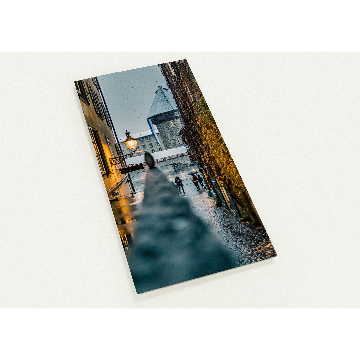 Winterzauber: Kapellbrücke im Schnee - 10er Set Ansichtskarten mit Umschlägen