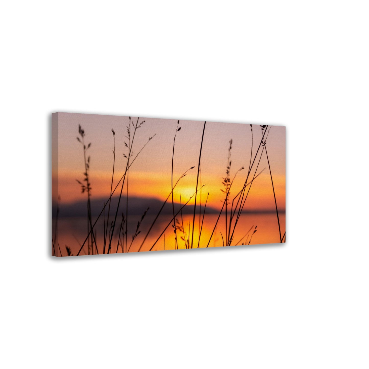 Sunset at the Lake - Artistic Canvas Print