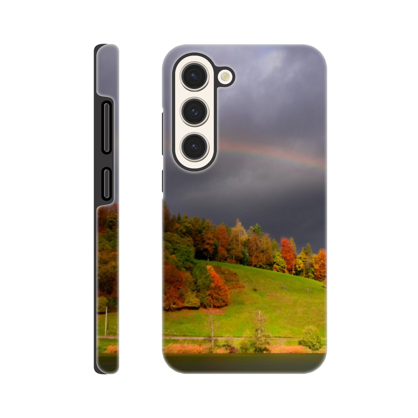 Rainbow motif hard case mobile phone case for iPhone and Samsung