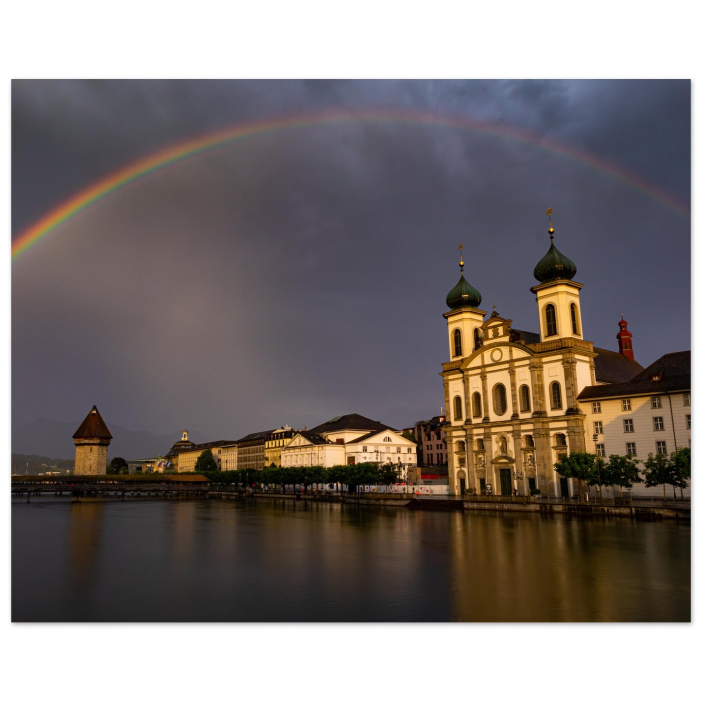 Rainbow over Lucerne - Forex printing