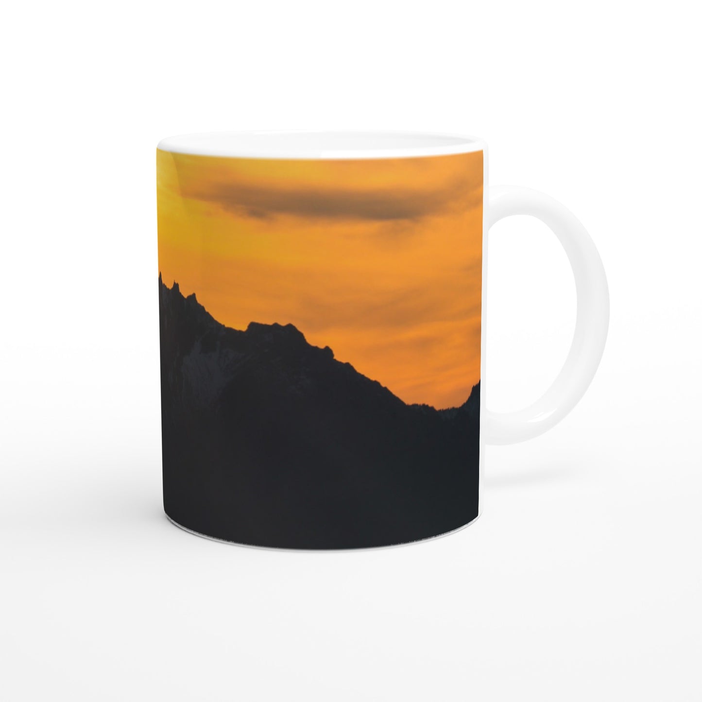 Pilatus with yellow / orange sky - ceramic mug
