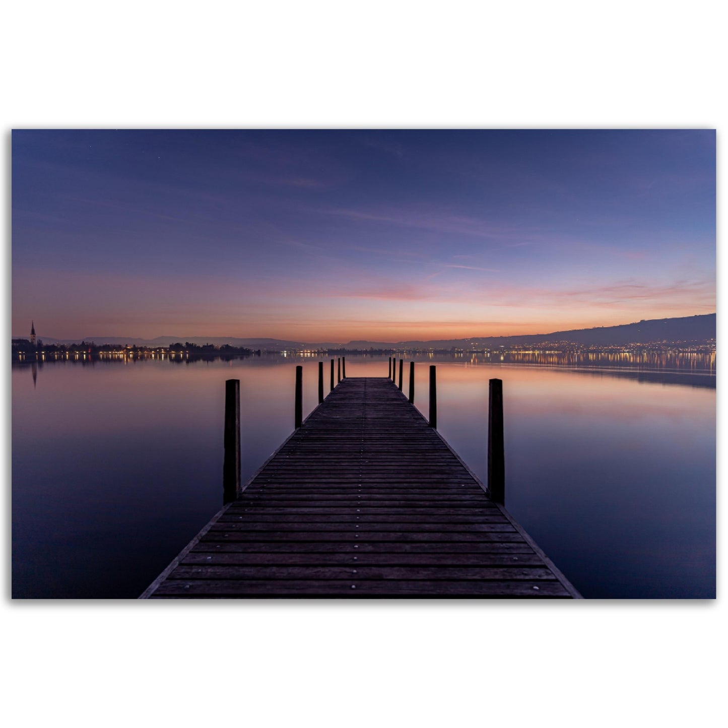 Sunrise Lake Zug - Poster
