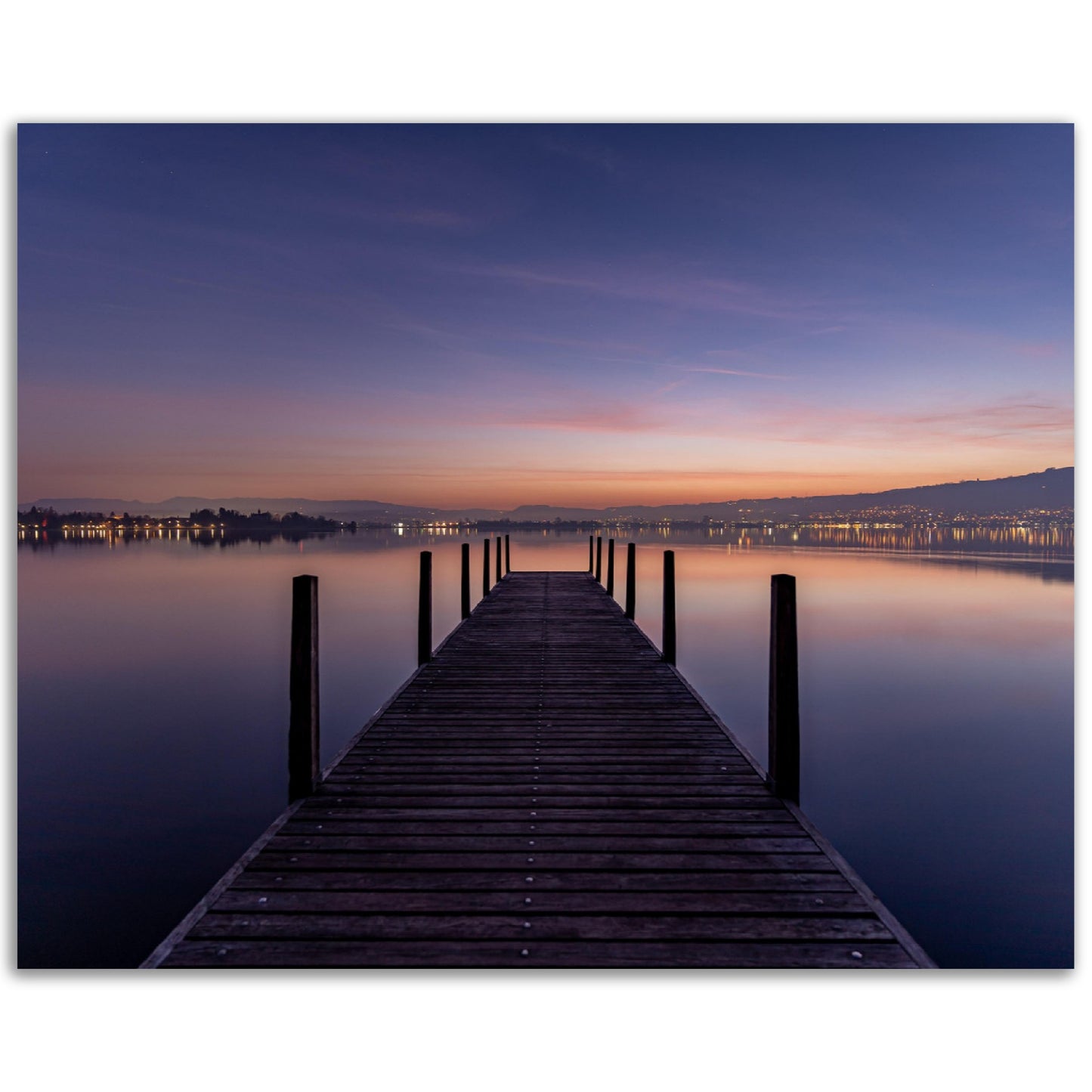 Sunrise Lake Zug - Poster