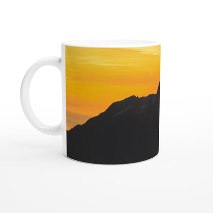 Pilatus with yellow / orange sky - ceramic mug