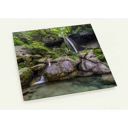 Schwarzenbach Waterfall Greeting Card Set with 10 Cards (2-Sided, with Envelopes)
