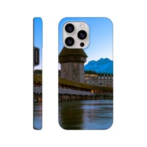 Kapellbrücke Luzern & verschneiter Pilatus - Handyhülle – Hartschalen Case Handyhülle (Iphone / Samsung)