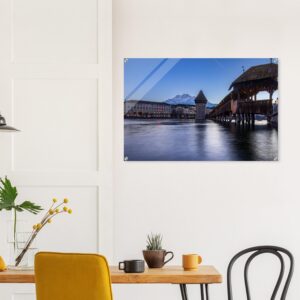 Kapellbrücke Luzern - Premium Acrylglas-Druck