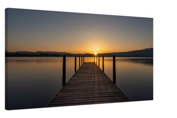 Sonnenaufgang am Zugersee - Leinwand