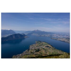 Zentralschweiz: Atemberaubender Ausblick über den Vierwaldstättersee - Premium Poster