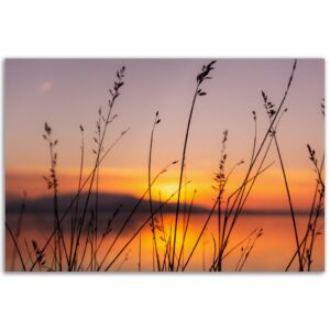 Sonnenuntergang am See - Premium Poster